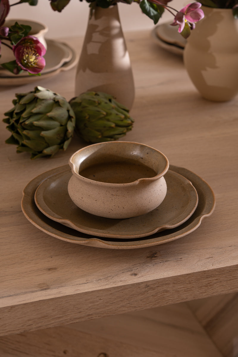 SET FLORA - TAUPE
