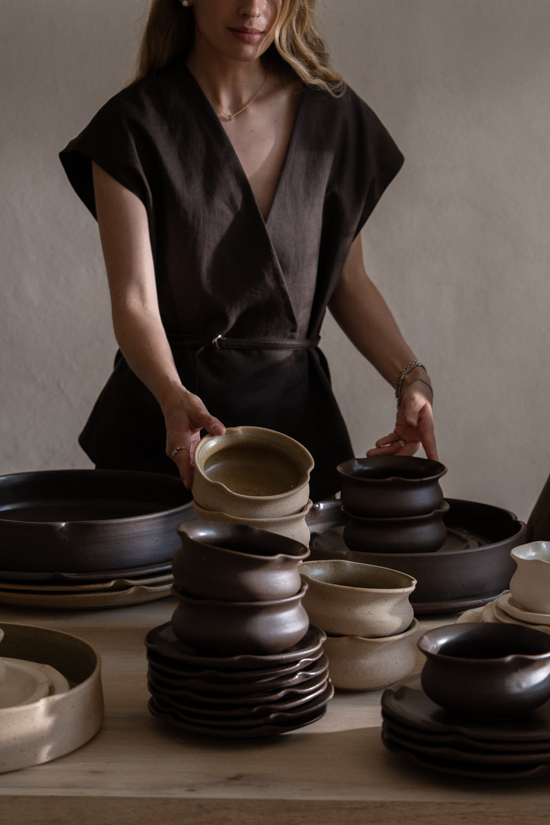 SET FLORA - TAUPE
