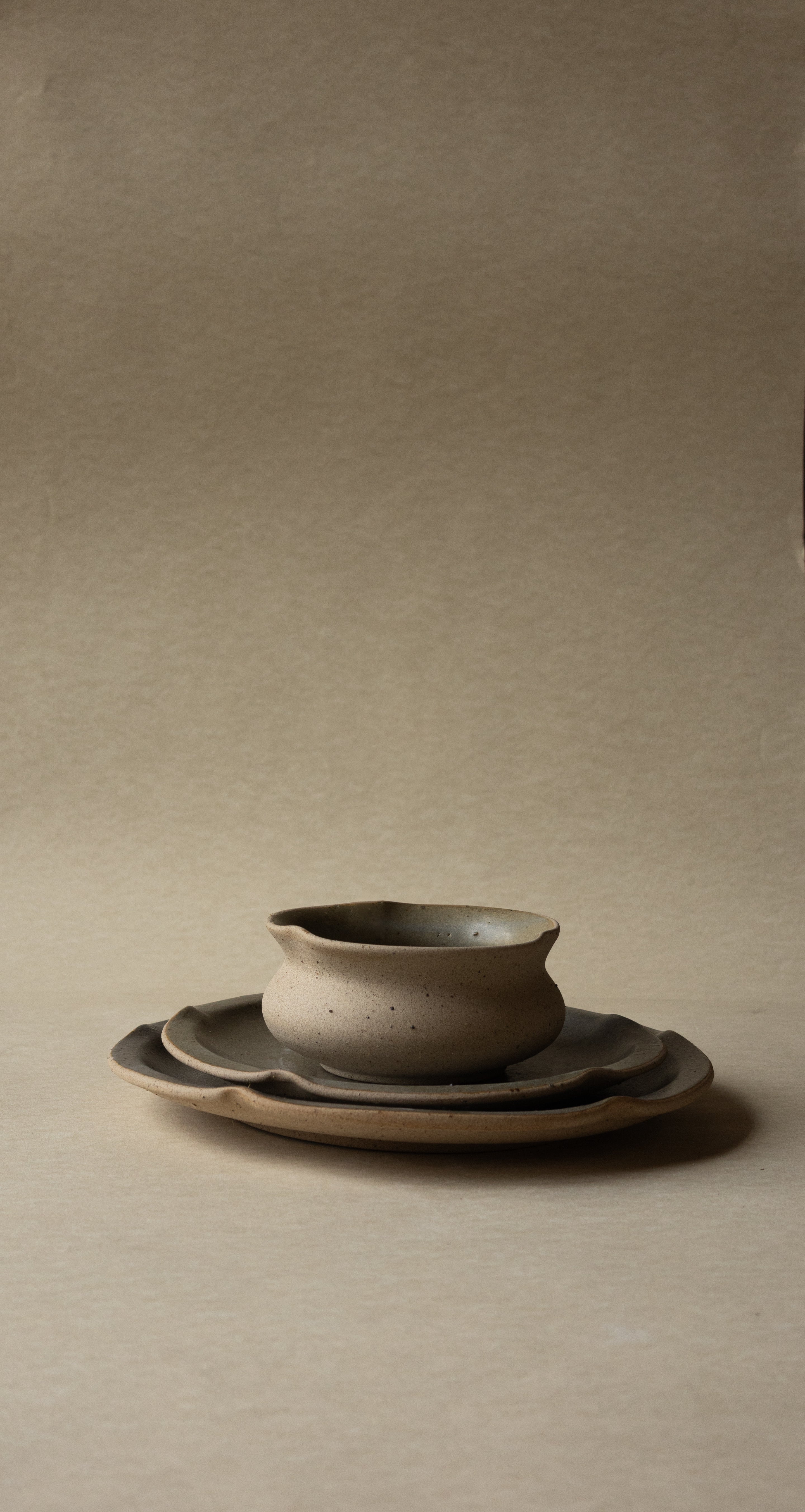 SET FLORA - TAUPE